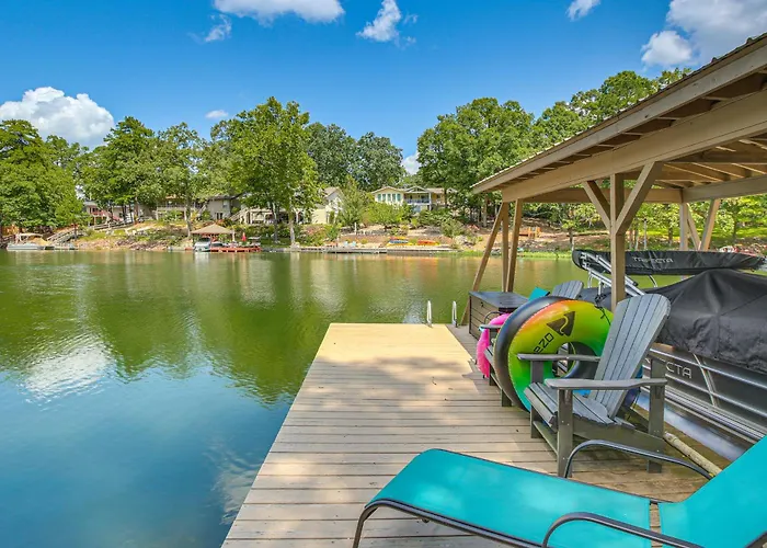 Lakefront Hot Springs Vacation Rental W/ Dock!
